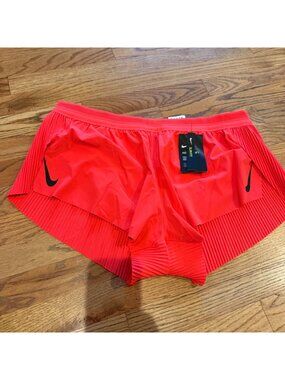 NIKE AEROSWIFT BRIGHT ORANGE RUNNING SHORTS NEW SLIM FIT XL
